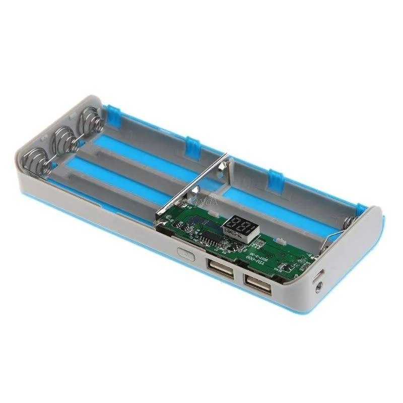 5x 18650 Li-Batterie Ladegerät LCD Display DIY Power Bank Fall Taschenlampe Externe Box Oct30 Drop schiff