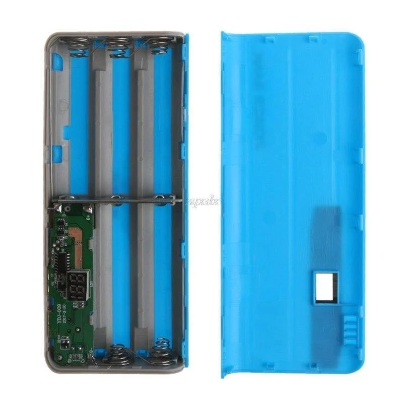 5x 18650 Li-Batterie Ladegerät LCD Display DIY Power Bank Fall Taschenlampe Externe Box Oct30 Drop schiff