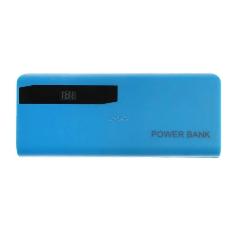 5x 18650 Li-Batterie Ladegerät LCD Display DIY Power Bank Fall Taschenlampe Externe Box Oct30 Drop schiff