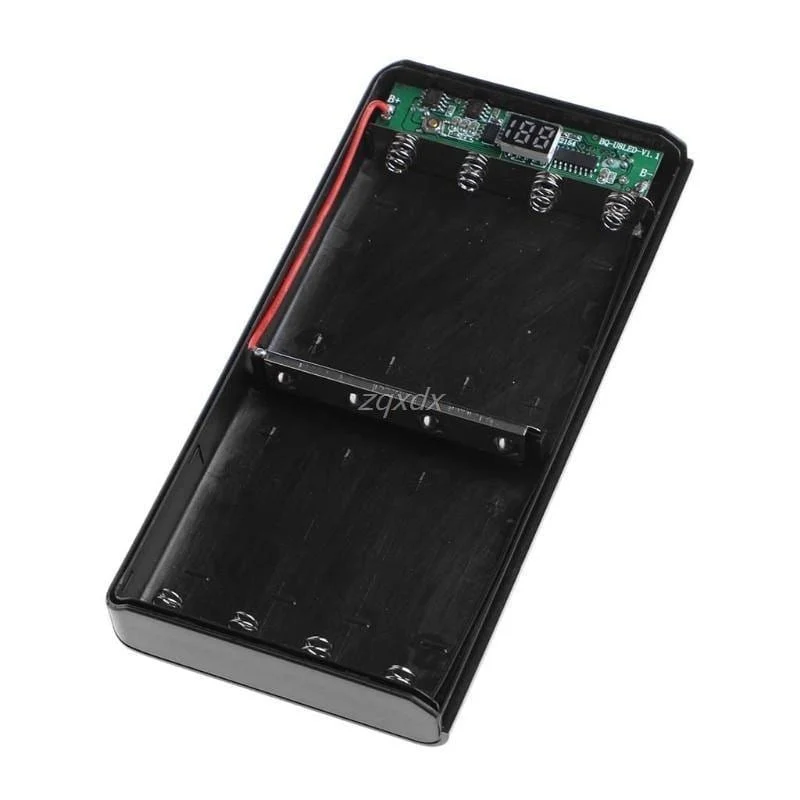 Typ C Eingang 2 USB 8x 18650 Batterie DIY Halter LED-Anzeige Energienbank Fall Box 1M Z07 Drop Ship