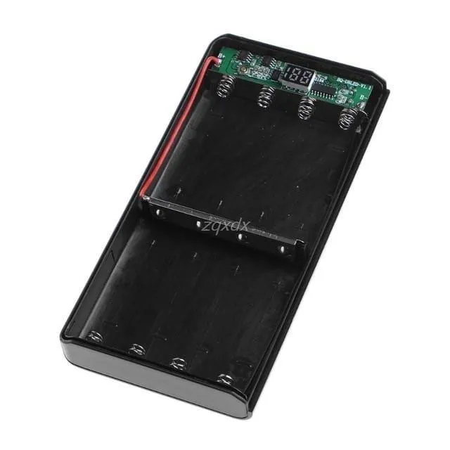 Typ C Eingang 2 USB 8x 18650 Batterie DIY Halter LED-Anzeige Energienbank Fall Box 1M Z07 Drop Ship