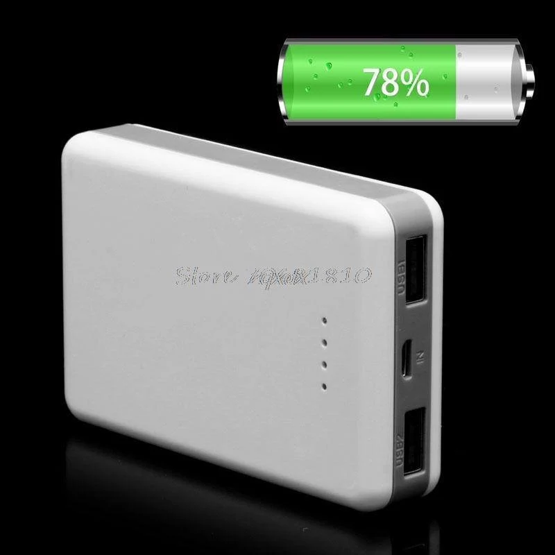DIY Dual USB Power Bank Fall Kit Fall 3x18650 Batterie Ladegerät Box Für Handy Z07 Drop schiff