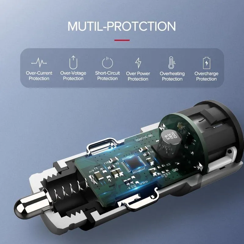 Ugreen USB Auto Ladegerät für Xiaomi Mini Dual Auto-Ladegerät 3.6 EINE Universal Schnelle Handy Ladegerät für iPhone X 8 7 6S Auto Ladegerät