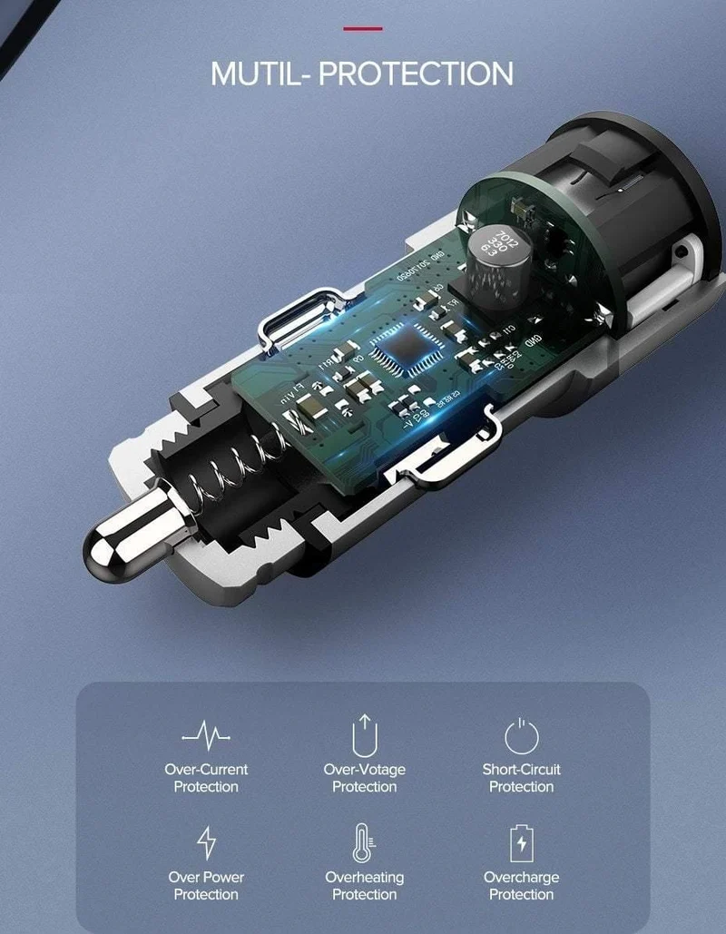 Ugreen USB Auto Ladegerät für Xiaomi Mini Dual Auto-Ladegerät 3.6 EINE Universal Schnelle Handy Ladegerät für iPhone X 8 7 6S Auto Ladegerät