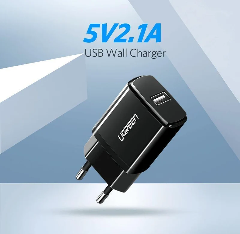 Ugreen 5V 2.1A USB-Ladegerät für iPhone X 8 7 iPad Schnellladegerät EU-Adapter für Samsung S9 Xiaomi Mi 8 Handy-Ladegerät
