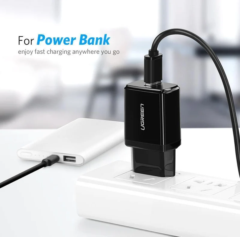 Ugreen 5V 2.1A USB-Ladegerät für iPhone X 8 7 iPad Schnellladegerät EU-Adapter für Samsung S9 Xiaomi Mi 8 Handy-Ladegerät
