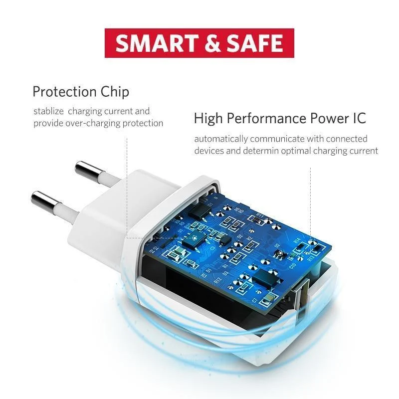 Ugreen 5V 2.1A USB-Ladegerät für iPhone X 8 7 iPad Schnellladegerät EU-Adapter für Samsung S9 Xiaomi Mi 8 Handy-Ladegerät