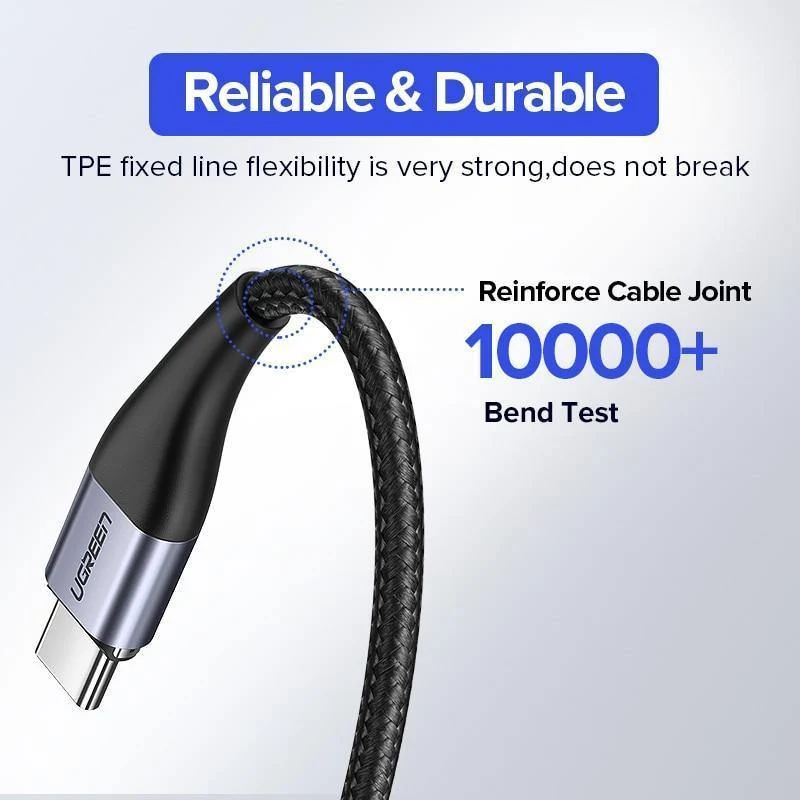Ugreen Magnetic USB-Kabel Schnellladung USB-Typ C-Kabel Magnet Ladegerät Datenladung Micro-USB-Kabel Handykabel USB-Kabel