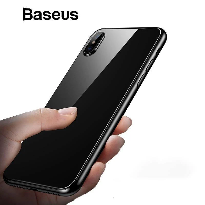 Baseus 0.3 mm gehärtetes Glas für die Rückseite des iPhone Xs, ultradünnes transparentes Schutzglas für die Rückseite des iPhone Xs Max 2018, Filmabdeckung