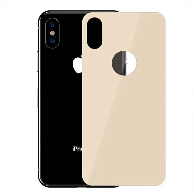 Baseus 0.3 mm Schutzglas für iPhone Xs Xs Max XR Rückfolie gehärtetes Glas ultradünn 9H kratzfeste Rückglasfolie
