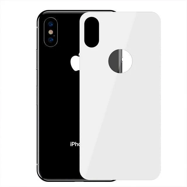 Baseus 0.3 mm Schutzglas für iPhone Xs Xs Max XR Rückfolie gehärtetes Glas ultradünn 9H kratzfeste Rückglasfolie