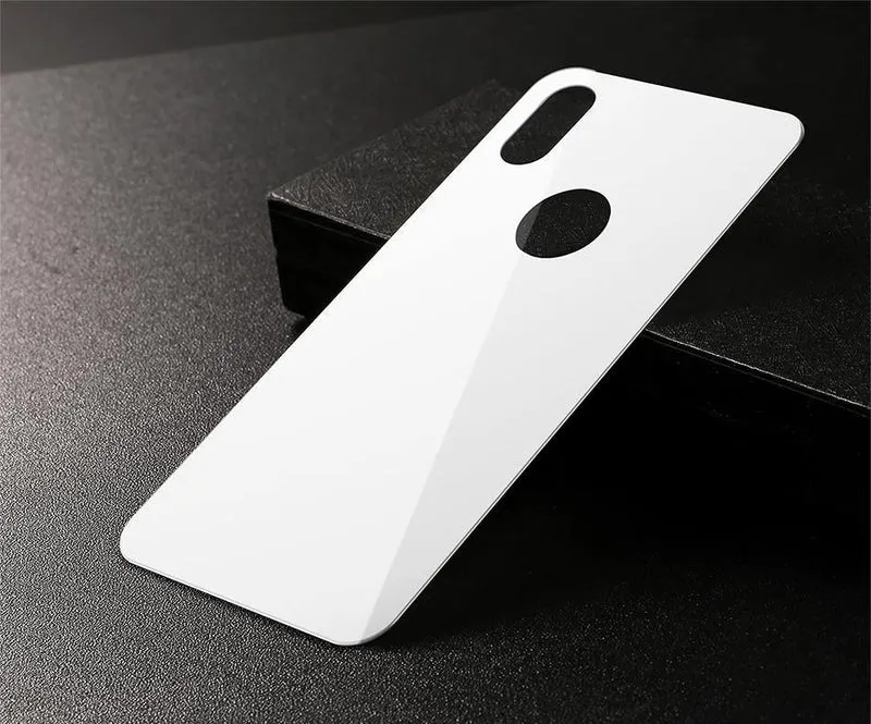 Baseus 0.3 mm Schutzglas für iPhone Xs Xs Max XR Rückfolie gehärtetes Glas ultradünn 9H kratzfeste Rückglasfolie