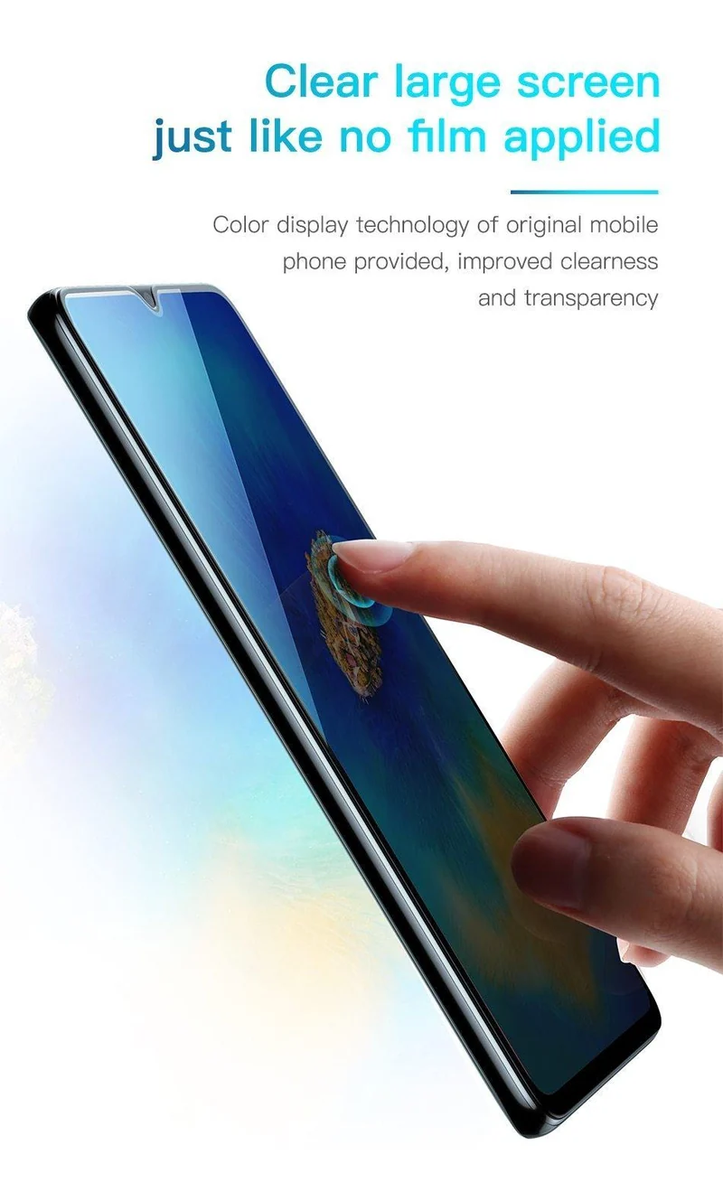 Baseus Displayschutzfolie für Huawei Mate 20 Pro Glas 0.3 mm dünnes 3D-Oberflächenschutzglas für Huawei Mate 20 gehärtetes Glas