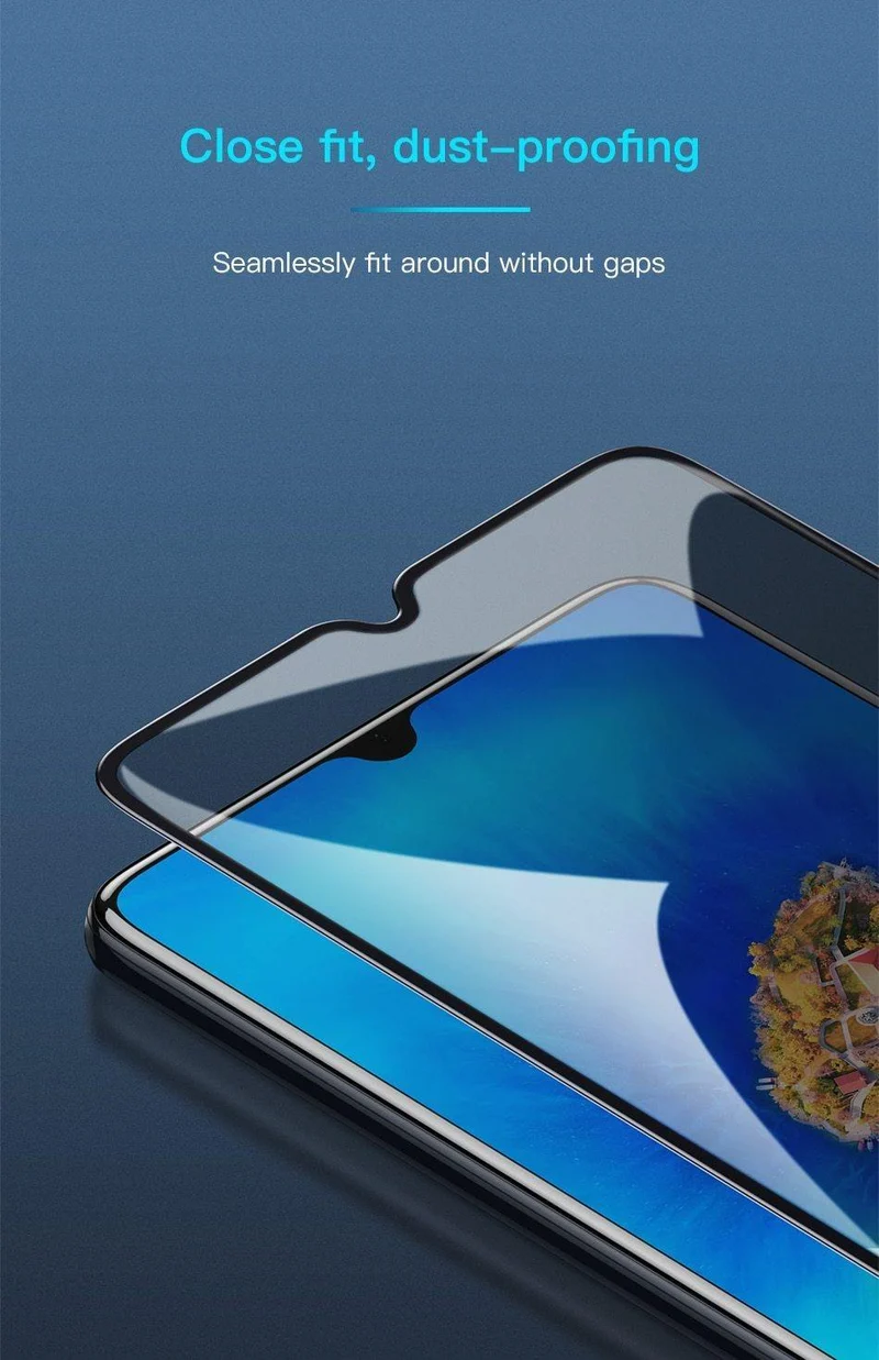 Baseus Displayschutzfolie für Huawei Mate 20 Pro Glas 0.3 mm dünnes 3D-Oberflächenschutzglas für Huawei Mate 20 gehärtetes Glas