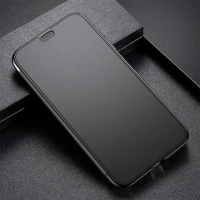 Baseus Luxus-Flip-Hülle aus gehärtetem Glas für iPhone Xs Xs Max 2018 Schicke, vollständige Abdeckung, schützende Telefonhülle für iPhone Xs XR Cover