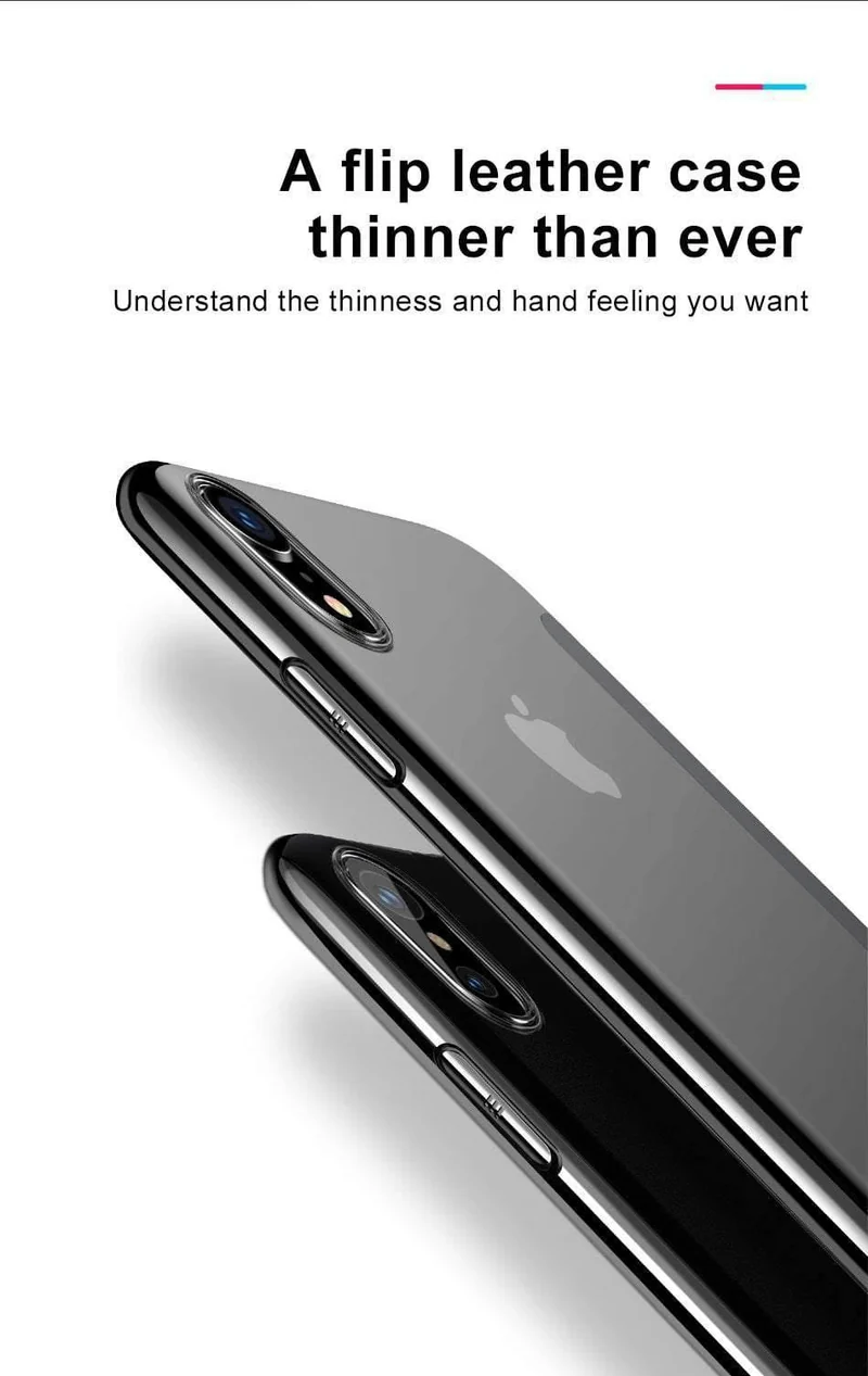 Baseus Luxus-Flip-Hülle aus gehärtetem Glas für iPhone Xs Xs Max 2018 Schicke, vollständige Abdeckung, schützende Telefonhülle für iPhone Xs XR Cover