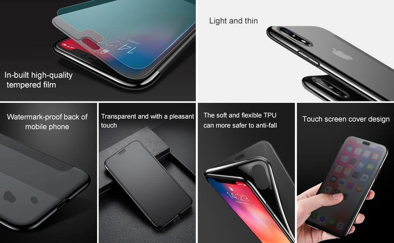 Baseus Luxus-Flip-Hülle aus gehärtetem Glas für iPhone Xs Xs Max 2018 Schicke, vollständige Abdeckung, schützende Telefonhülle für iPhone Xs XR Cover