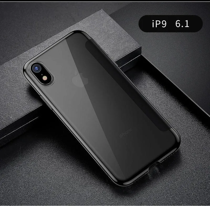 Baseus Luxus-Flip-Hülle aus gehärtetem Glas für iPhone Xs Xs Max 2018 Schicke, vollständige Abdeckung, schützende Telefonhülle für iPhone Xs XR Cover