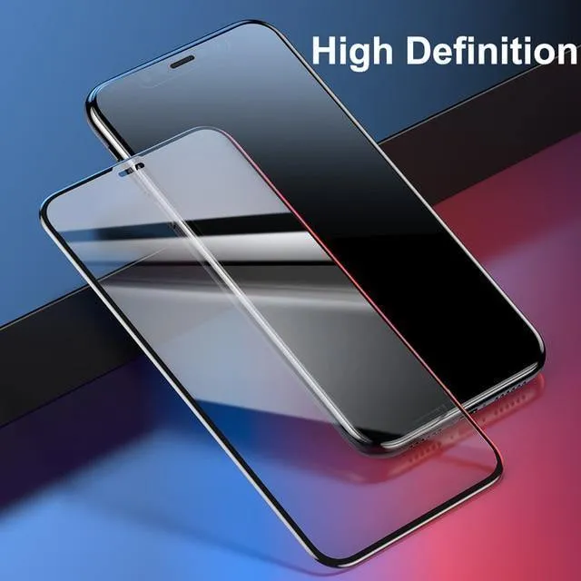 Baseus 0.3mm Displayschutz gehärtetes Glas für iPhone Xs Max Xr S Soft Edge 3D Full Cover Schutzglas für iPhone Xsmax