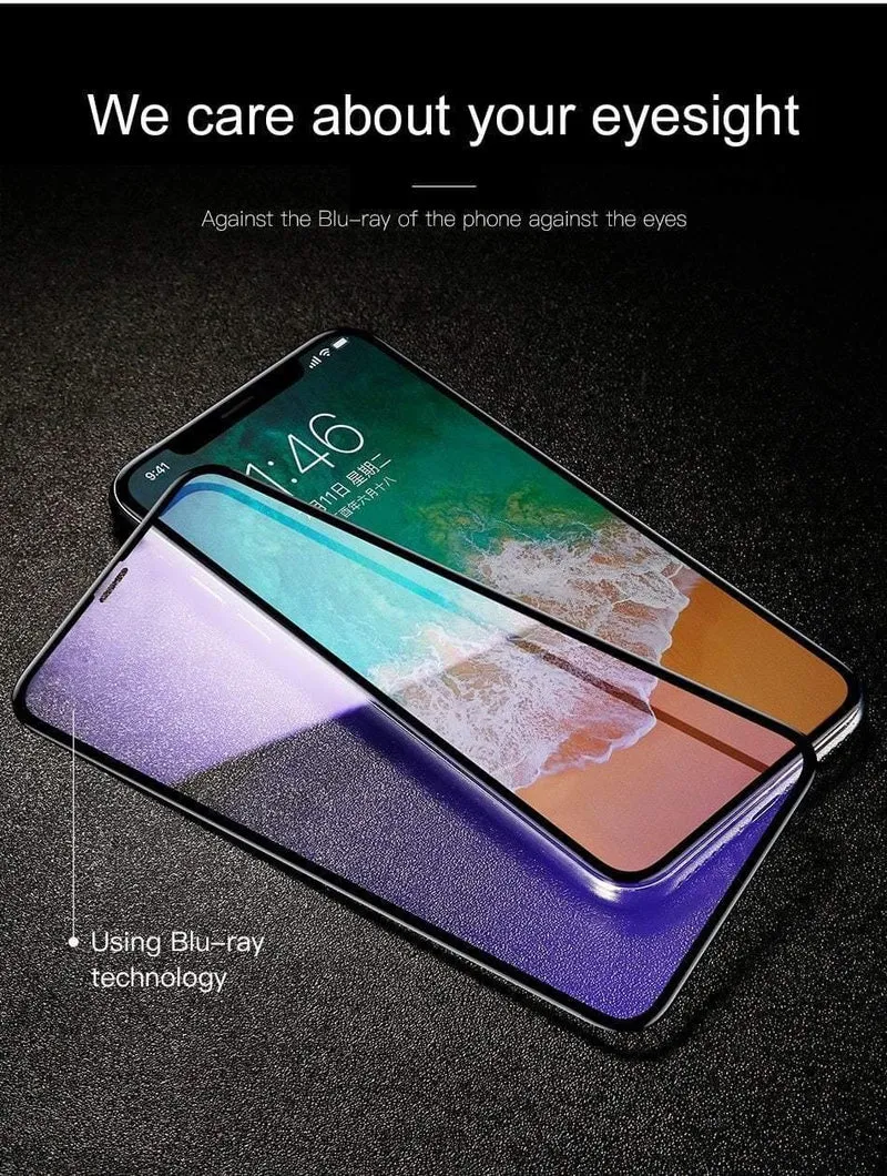 Baseus für iPhone X Displayschutz 0.2 mm 9H gehärtetes Glas für iPhone X 10 ultradünnes 6D-Frontschutzglas mit vollständiger Abdeckung