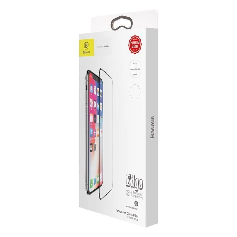 Baseus für iPhone X Displayschutz 0.2 mm 9H gehärtetes Glas für iPhone X 10 ultradünnes 6D-Frontschutzglas mit vollständiger Abdeckung