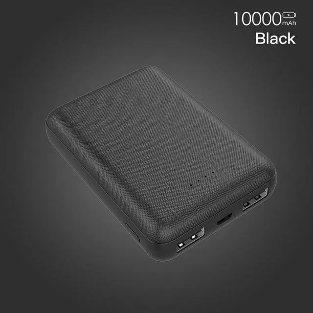 PZOZ Power Bank 10000 mAh Dual USB Handy Externer Akku Schnelles Aufladen Für iPhone X Xiaomi Tragbares Ladegerät Mini PowerBank