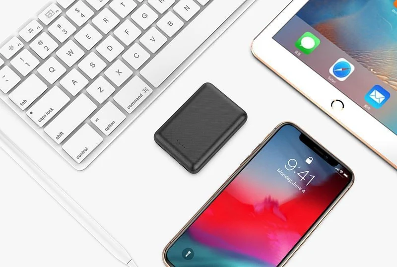 PZOZ Power Bank 10000 mAh Dual USB Handy Externer Akku Schnelles Aufladen Für iPhone X Xiaomi Tragbares Ladegerät Mini PowerBank