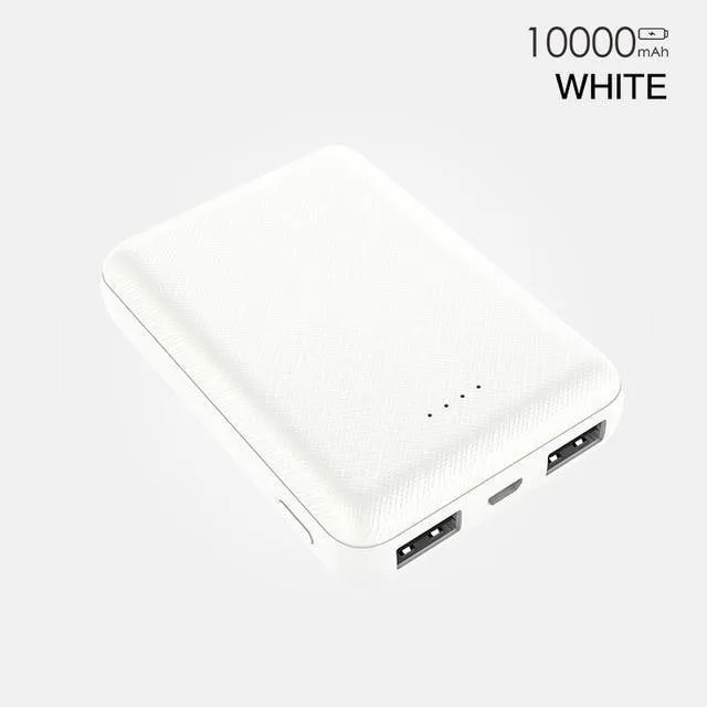 PZOZ Power Bank 10000 mAh Dual USB Handy Externer Akku Schnelles Aufladen Für iPhone X Xiaomi Tragbares Ladegerät Mini PowerBank