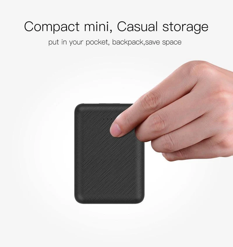 PZOZ Power Bank 10000 mAh Dual USB Handy Externer Akku Schnelles Aufladen Für iPhone X Xiaomi Tragbares Ladegerät Mini PowerBank