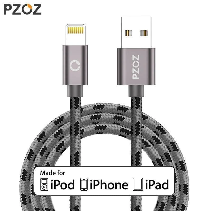 PZOZ Lightning-Kabel USB-Kabel Schnellladegerät MFI-Kabel für i6 iPhone X 8 7 6 6s Plus iPhone 5s 5se iPad Air Handykabel