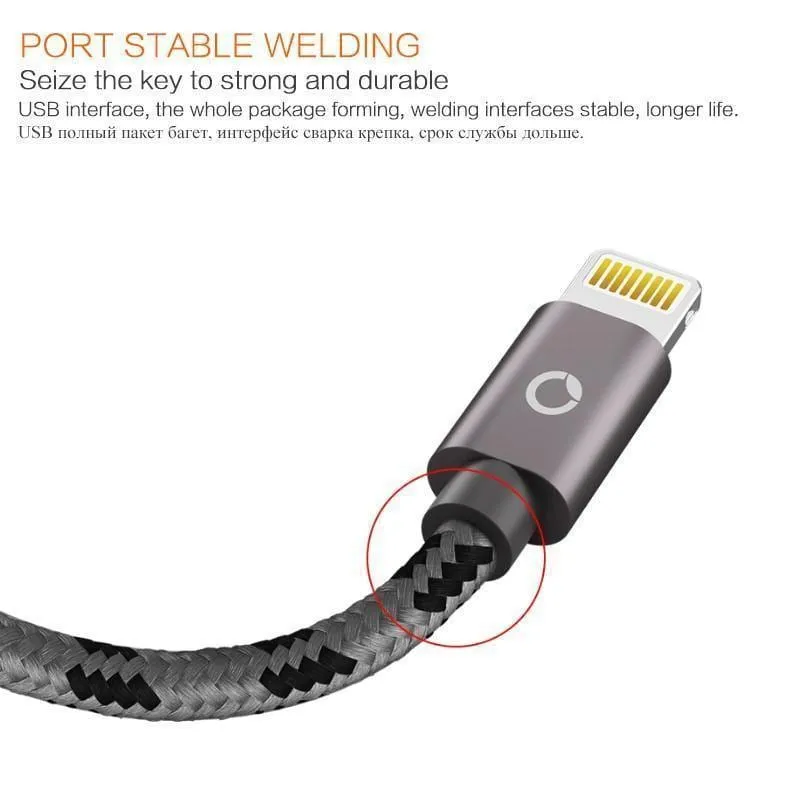 PZOZ Lightning-Kabel USB-Kabel Schnellladegerät MFI-Kabel für i6 iPhone X 8 7 6 6s Plus iPhone 5s 5se iPad Air Handykabel