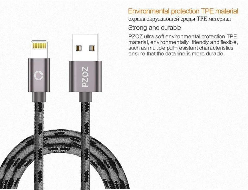 PZOZ Lightning-Kabel USB-Kabel Schnellladegerät MFI-Kabel für i6 iPhone X 8 7 6 6s Plus iPhone 5s 5se iPad Air Handykabel