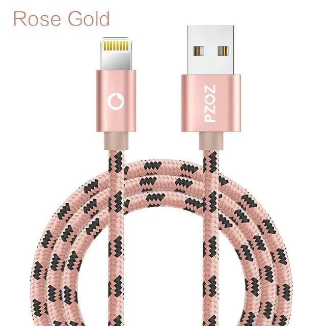 PZOZ Lightning-Kabel USB-Kabel Schnellladegerät MFI-Kabel für i6 iPhone X 8 7 6 6s Plus iPhone 5s 5se iPad Air Handykabel