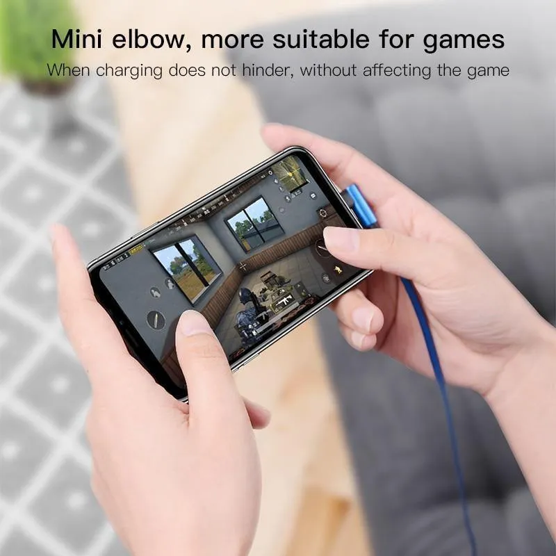 PZOZ 90 Grad USB Typ C Kabel Schnellladedaten Typ C Telefon Ladekabel für Samsung Galaxy Note 8 9 S9 Huawei Mate 20 Pro