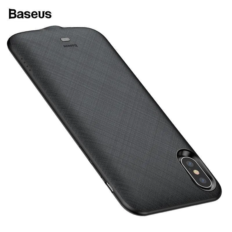 Baseus 4000mAh Akkuhülle für iPhone XS X Power Bank Ladehülle Externe Akkuladehülle für iPhone Xs XS Rückseite