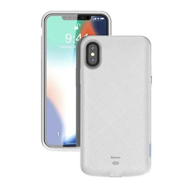 Baseus 4000mAh Akkuhülle für iPhone XS X Power Bank Ladehülle Externe Akkuladehülle für iPhone Xs XS Rückseite