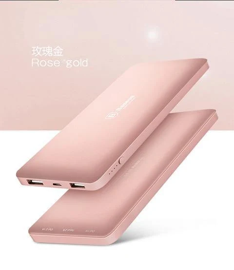 Baseus 10000mAh Dual USB Power Bank Tragbares Handy-Ladegerät Powerbank für iPhone Xiaomi Externe Batterie Poverbank