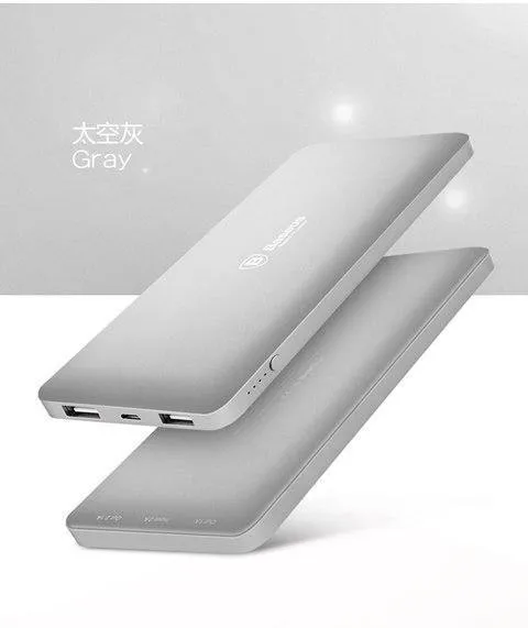 Baseus 10000mAh Dual USB Power Bank Tragbares Handy-Ladegerät Powerbank für iPhone Xiaomi Externe Batterie Poverbank
