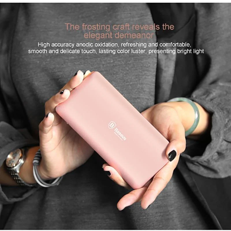 Baseus 10000mAh Dual USB Power Bank Tragbares Handy-Ladegerät Powerbank für iPhone Xiaomi Externe Batterie Poverbank