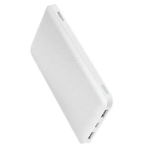 ROCK Slim Powerbank 10000 mAh Tragbar Lade Ultraflaches Powerbank-Backup-Pack für externe Akkus für das iPhone poverbank 10000mah