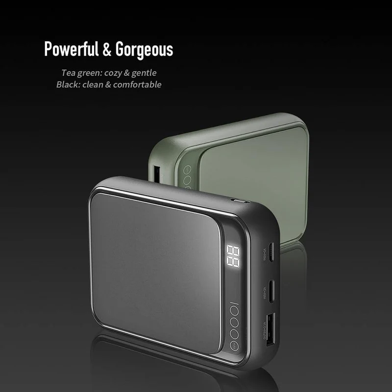 ROCK Led mi ni Power Bank 10000 mAh Tragbarer externer Akku Dünne Poverbank Für iPhone X 8 7 6 Samsung S8 S9 Xiaomi mi power bank