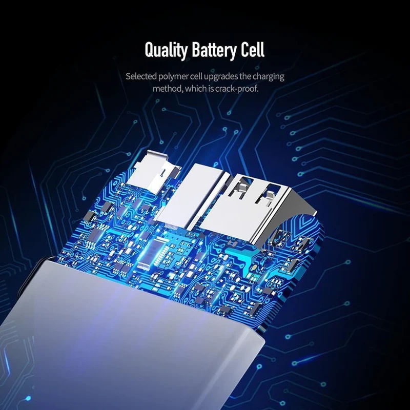 ROCK Led mi ni Power Bank 10000 mAh Tragbarer externer Akku Dünne Poverbank Für iPhone X 8 7 6 Samsung S8 S9 Xiaomi mi power bank