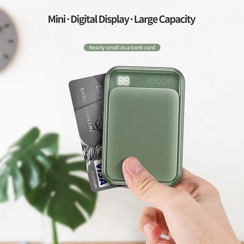 ROCK Led mi ni Power Bank 10000 mAh Tragbarer externer Akku Dünne Poverbank Für iPhone X 8 7 6 Samsung S8 S9 Xiaomi mi power bank