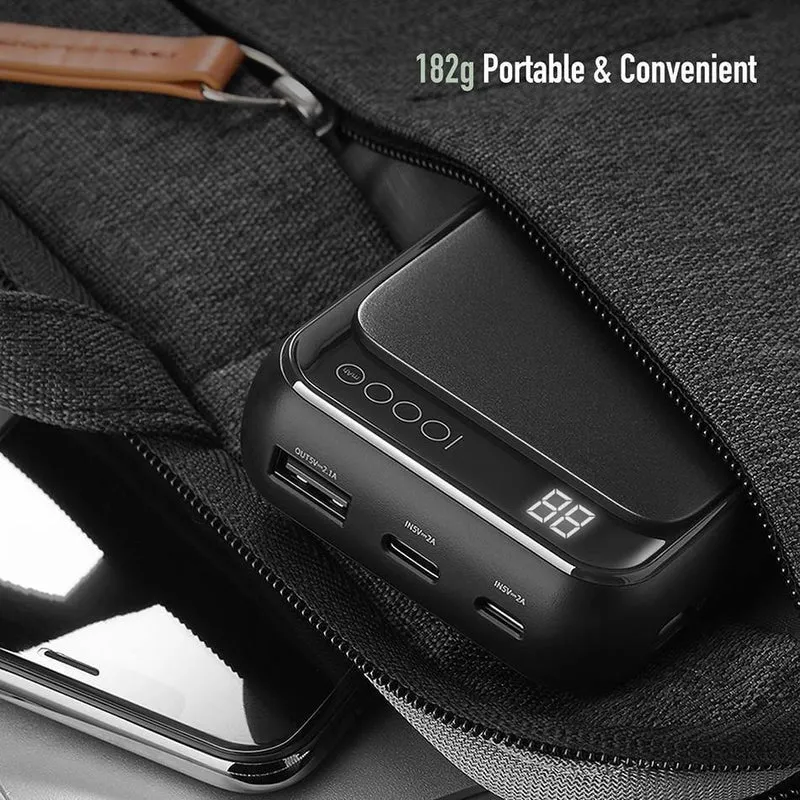 ROCK Led mi ni Power Bank 10000 mAh Tragbarer externer Akku Dünne Poverbank Für iPhone X 8 7 6 Samsung S8 S9 Xiaomi mi power bank