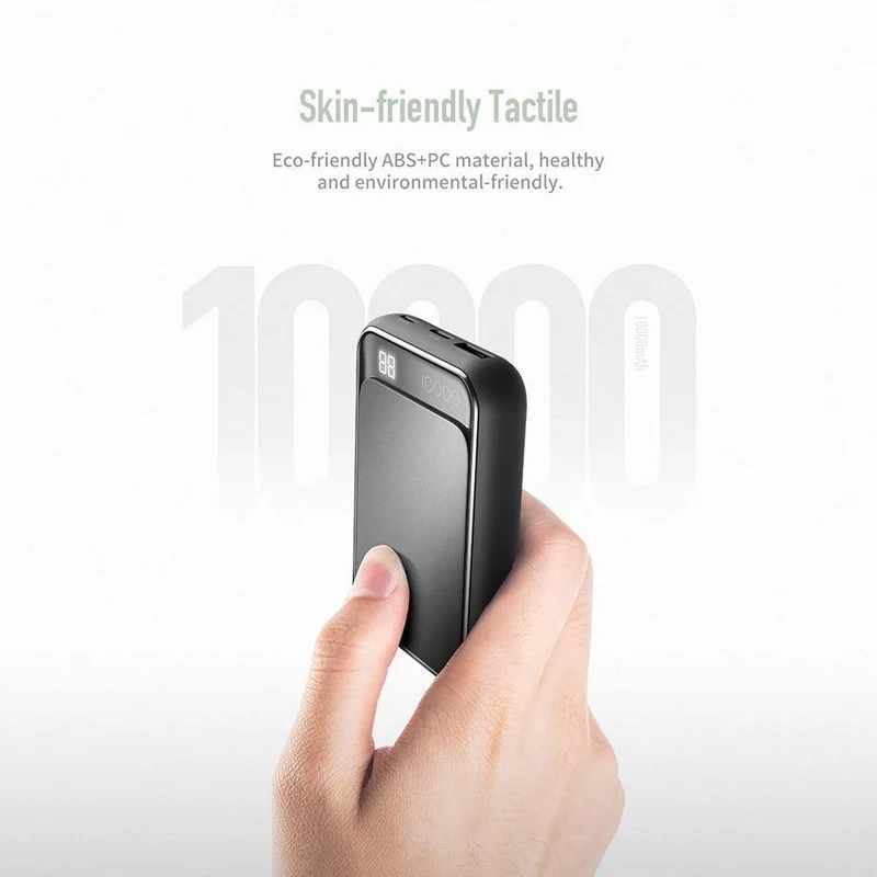 ROCK Led mi ni Power Bank 10000 mAh Tragbarer externer Akku Dünne Poverbank Für iPhone X 8 7 6 Samsung S8 S9 Xiaomi mi power bank