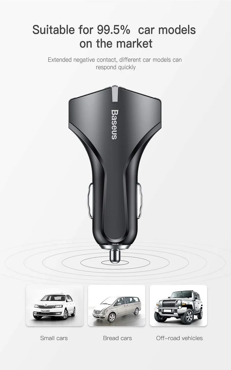 Baseus Quick Charge 3.0 Autoladegerät für Samsung Schnellladegerät QC 3.0 USB-Handyladegerät für Huawei Xiaomi Schnellladen