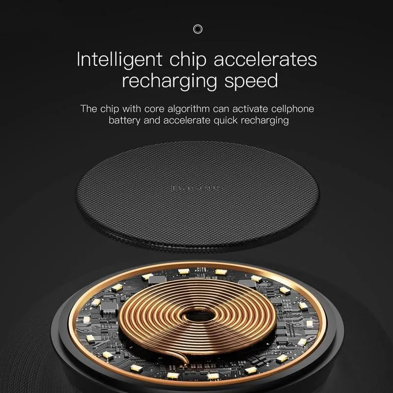 Baseus E50 24W Bluetooth-Lautsprecher mit kabelloser Ladefunktion, kabelloser Qi-Ladelautsprecher für iPhone X, Samsung, Xiaomi, Huawei