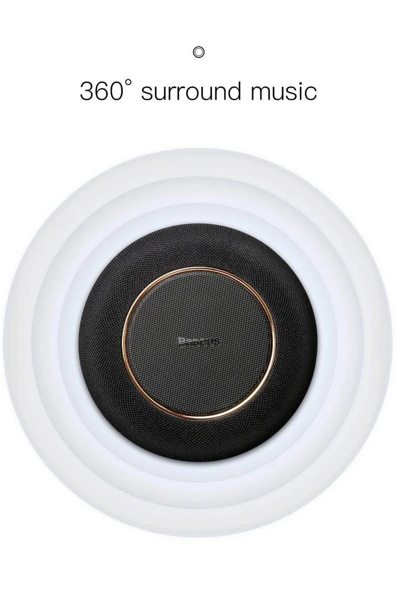 Baseus E50 24W Bluetooth-Lautsprecher mit kabelloser Ladefunktion, kabelloser Qi-Ladelautsprecher für iPhone X, Samsung, Xiaomi, Huawei