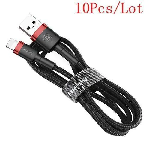 Baseus 10 Teile/los USB Kabel für iPhone Kabel X 8 7 6 6s 5 5s Schnelle Ladekabel mobile telefon Ladegerät Kabel Adapter USB Datenkabel