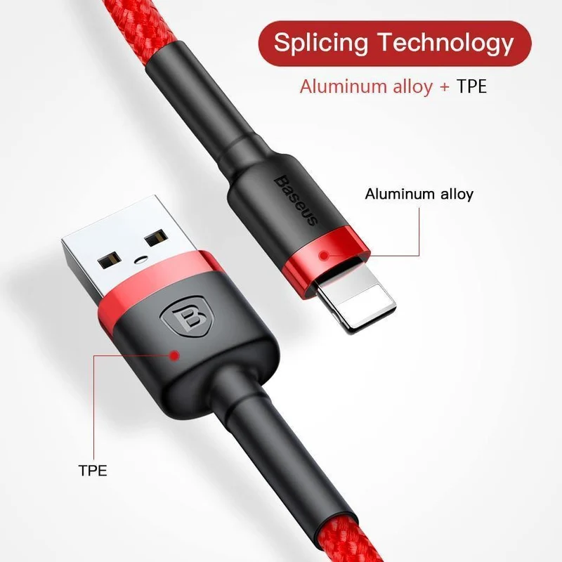 Baseus 10 Teile/los USB Kabel für iPhone Kabel X 8 7 6 6s 5 5s Schnelle Ladekabel mobile telefon Ladegerät Kabel Adapter USB Datenkabel